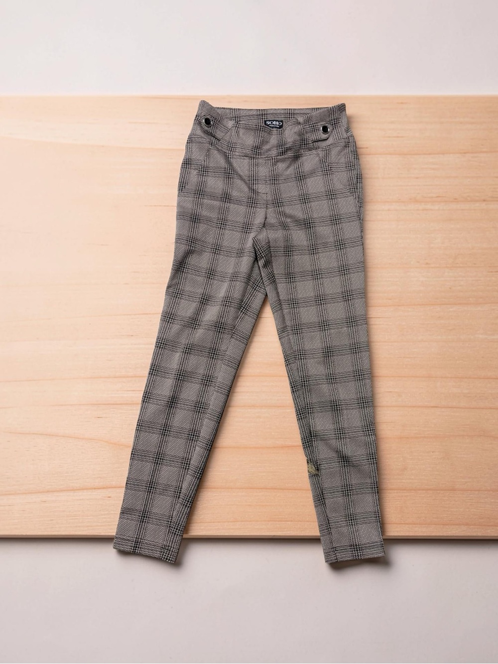 Women’s Plaid Slim Dress Pants - brown